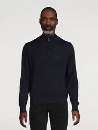 Wool Quarter-Zip Sweater
