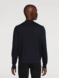 Wool Quarter-Zip Sweater