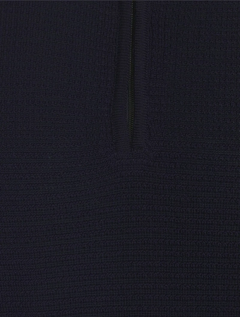 Wool Quarter-Zip Sweater