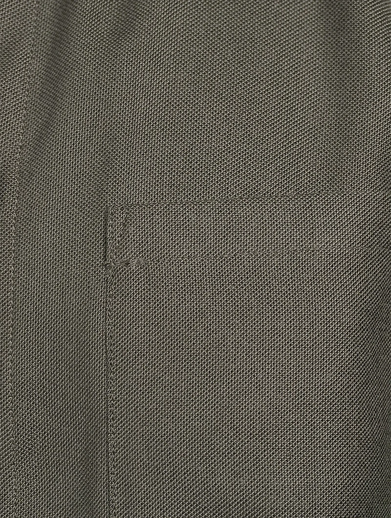 Linen-Blend Short-Sleeve Shirt
