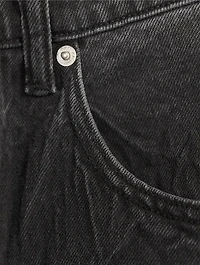 Creased Balloon-Leg Jeans