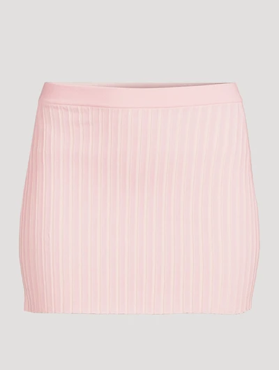Cotton-Blend Mini Skirt