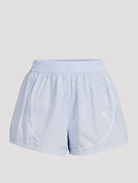 Cotton Boxer Shorts Stripe Print