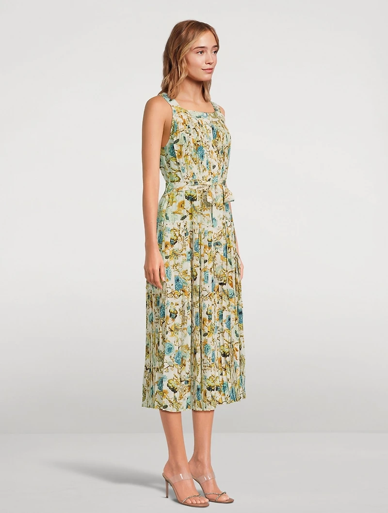Annabeth Silk Shirt Dress Floral Print