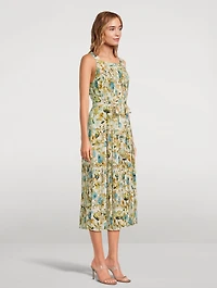 Annabeth Silk Shirt Dress Floral Print