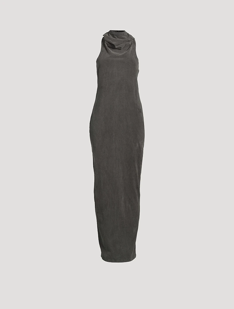 Cowl Neck Racerback Dress