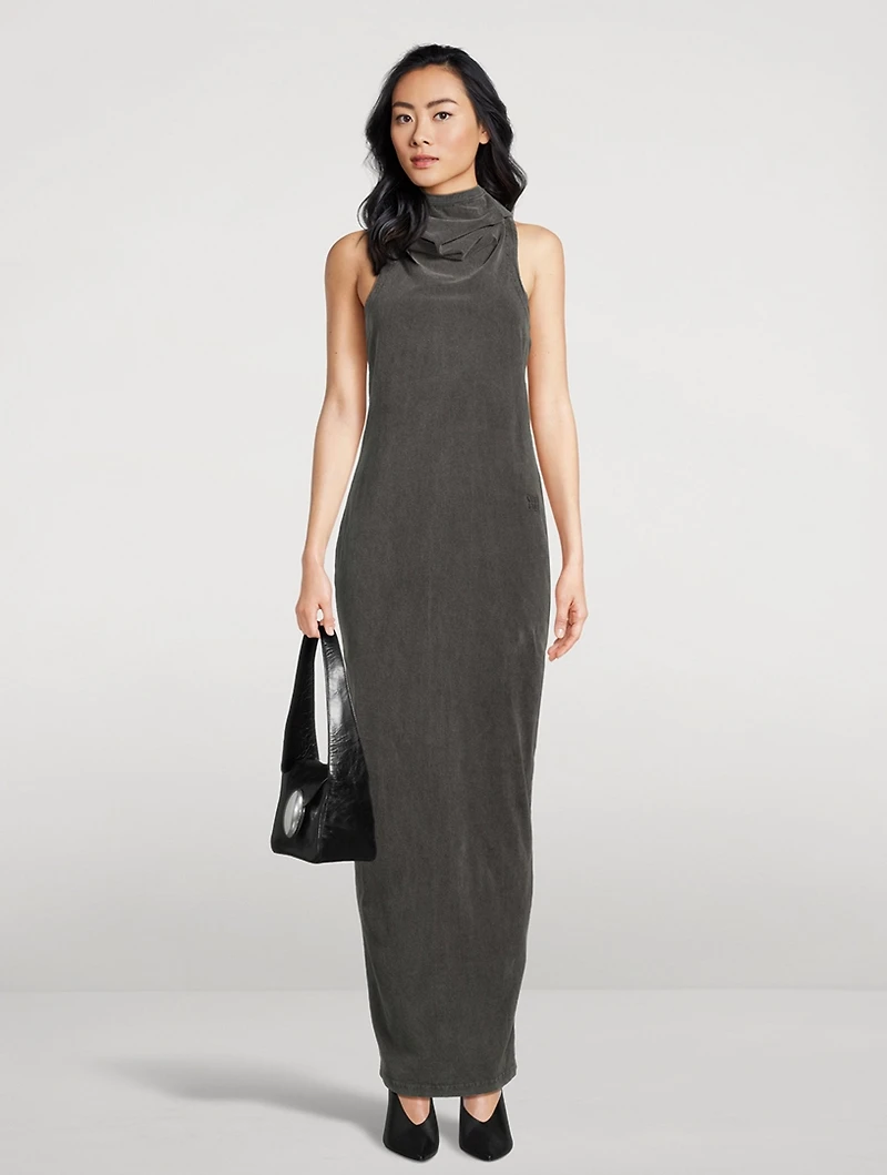 Cowl Neck Racerback Dress