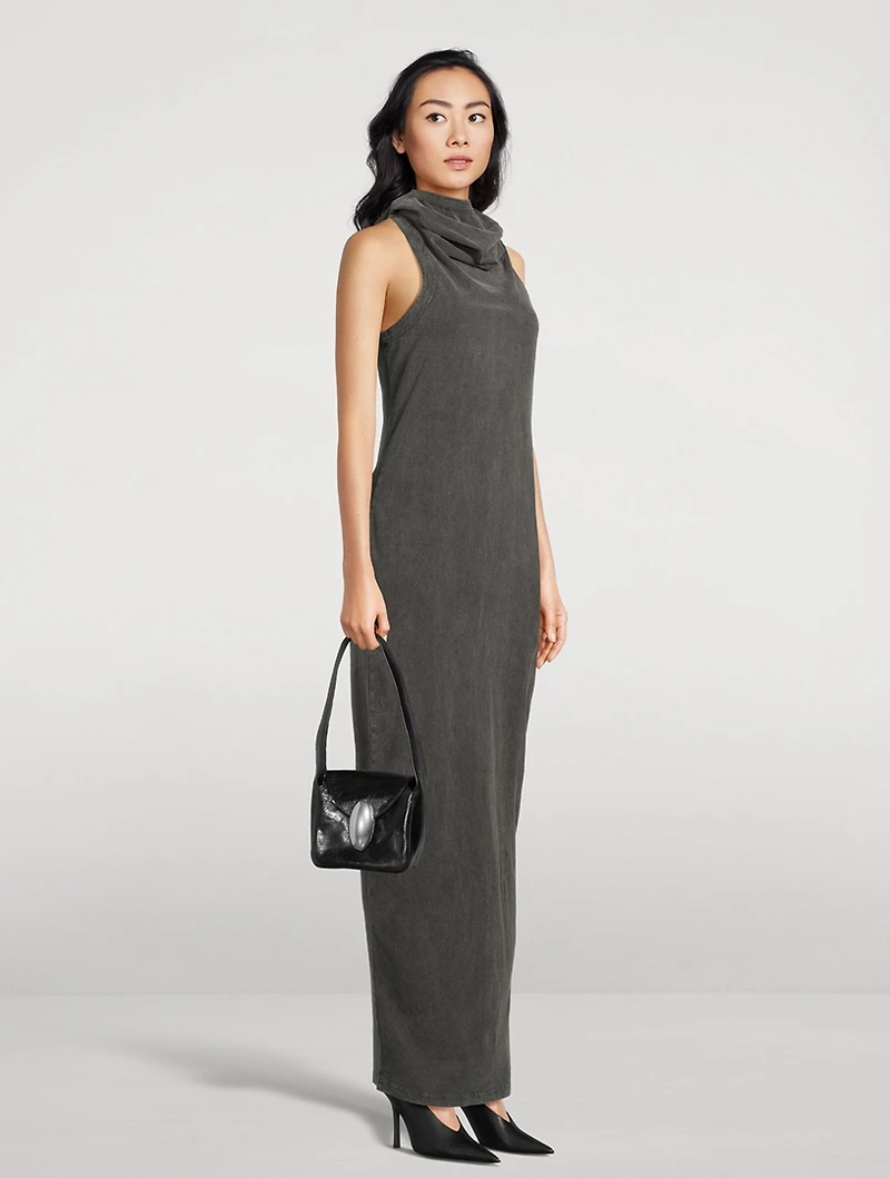 Cowl Neck Racerback Dress