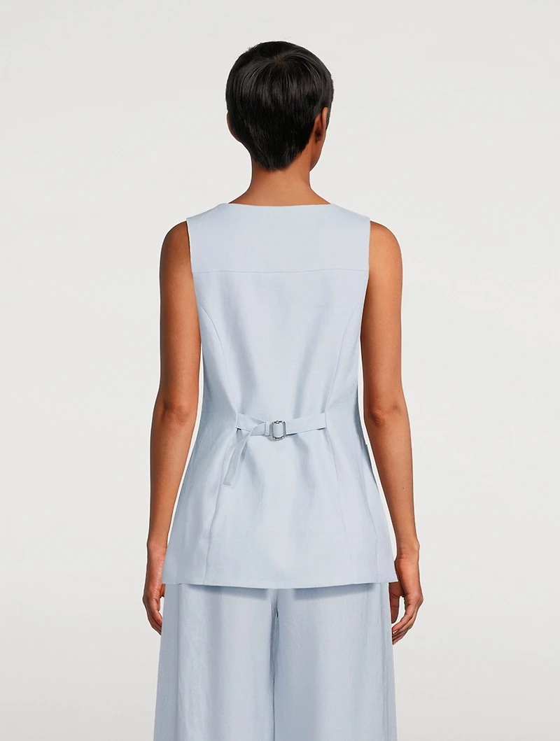 Lorenzo Linen Vest