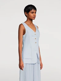 Lorenzo Linen Vest