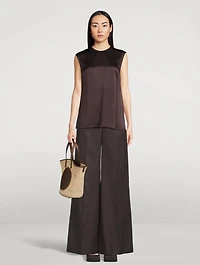 Wide-Leg Wool Trousers
