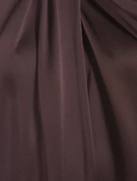 Chain-Trimmed Satin Gown