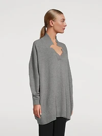 Cashmere Wool Polo Sweater
