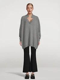 Cashmere Wool Polo Sweater