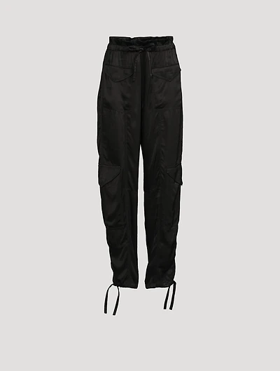 Washed Satin Trousers