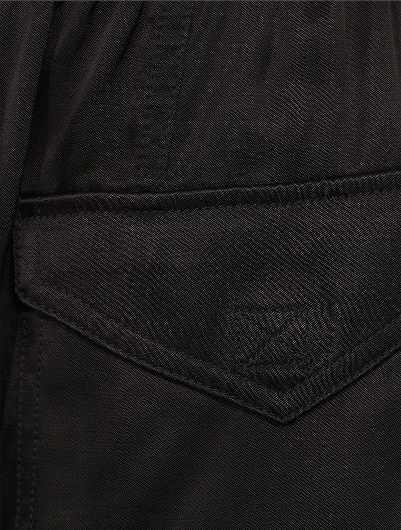 Washed Satin Trousers