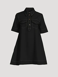 Crêpe Shirt Dress