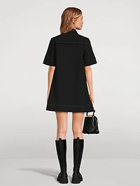 Crêpe Shirt Dress