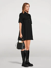 Crêpe Shirt Dress