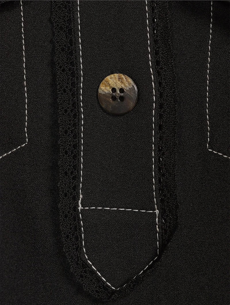 Crêpe Shirt Dress