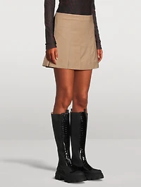 Pleated Mini Skirt