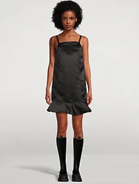 Duchesse Satin Mini Dress