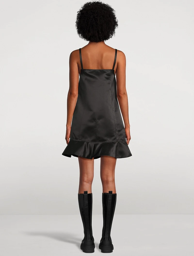 Duchesse Satin Mini Dress