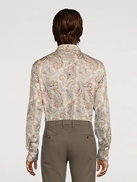 Poplin Shirt Paisley Print