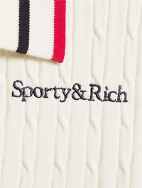 Mila Serif Logo Polo Sweater