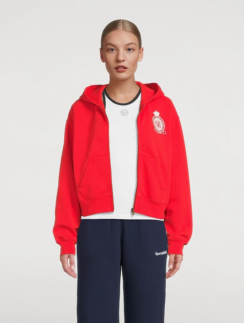 Royal Club Zip-Front Hoodie