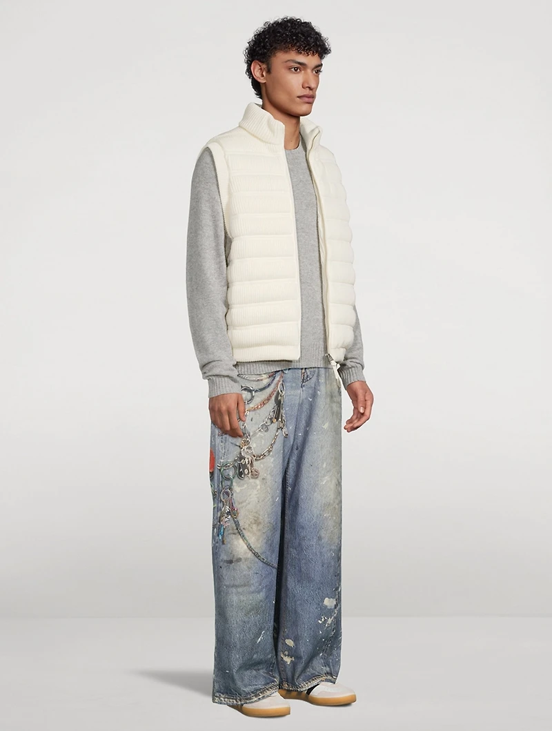 Alan Wool And Cashmere Down Vest
