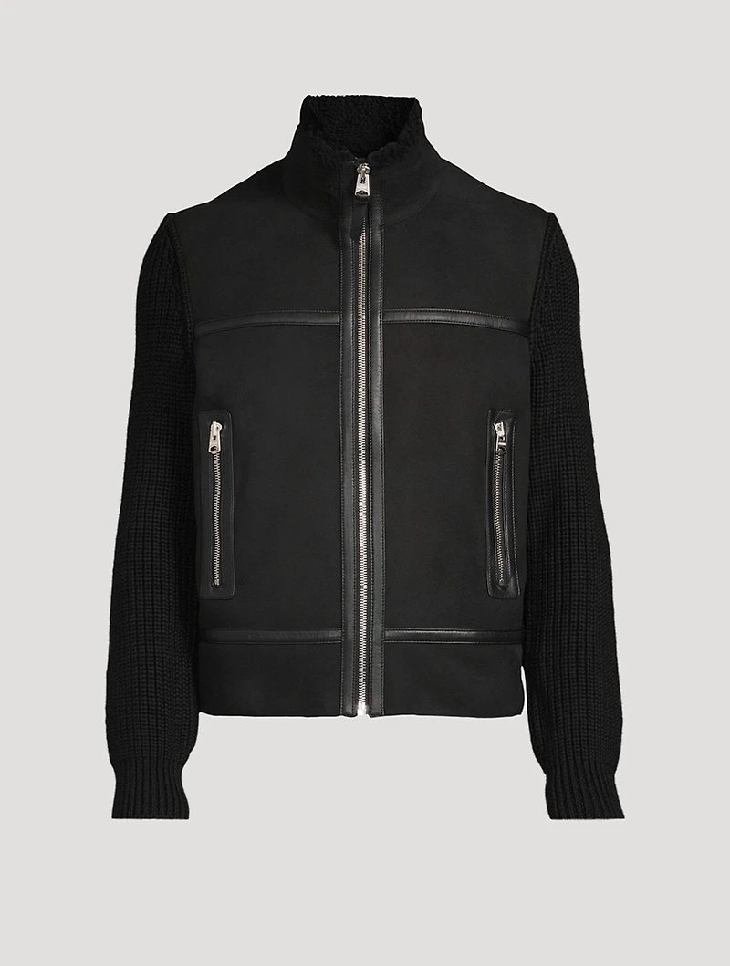Jonathan Mixed-Media Jacket