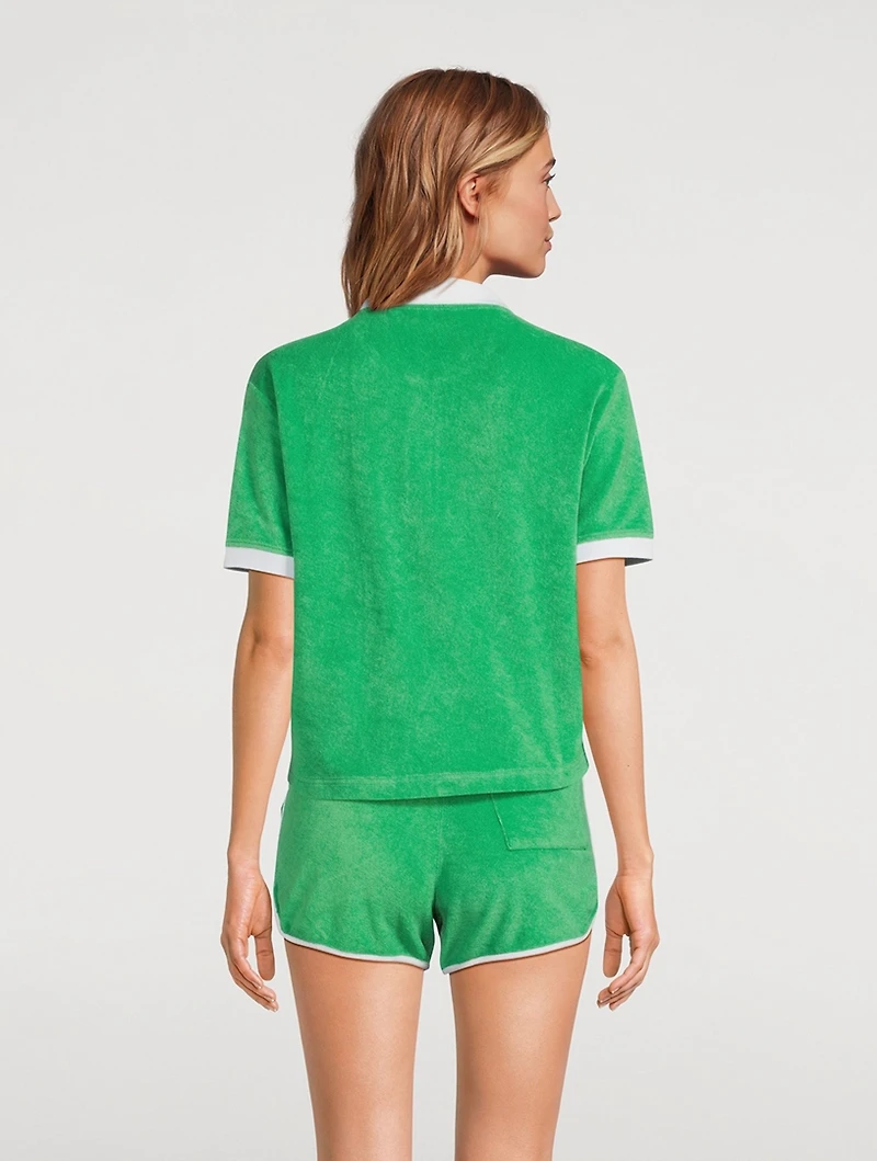 Italic Logo Terry Polo Shirt