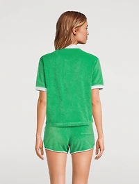 Italic Logo Terry Polo Shirt