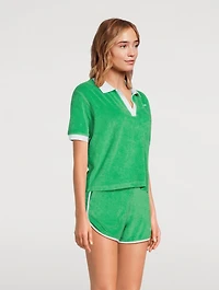 Italic Logo Terry Polo Shirt