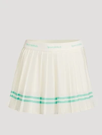 Serif Logo Tennis Skirt