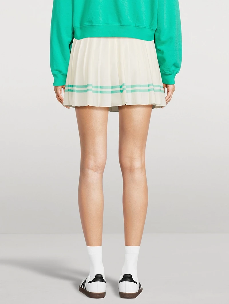 Serif Logo Tennis Skirt