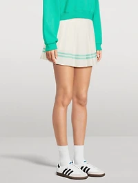 Serif Logo Tennis Skirt
