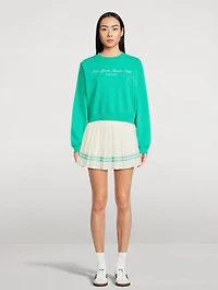 Serif Logo Tennis Skirt