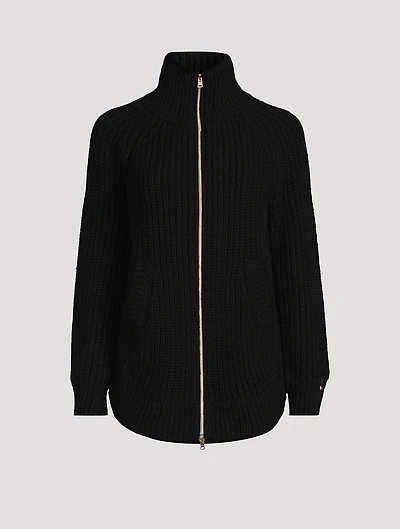 Wool And Nylon Cardigan