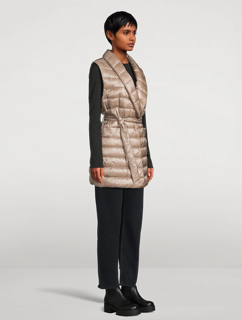 Belted Down Vest