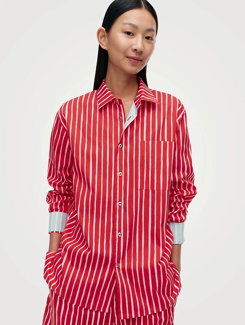 Jokapoika Striped Cotton Shirt