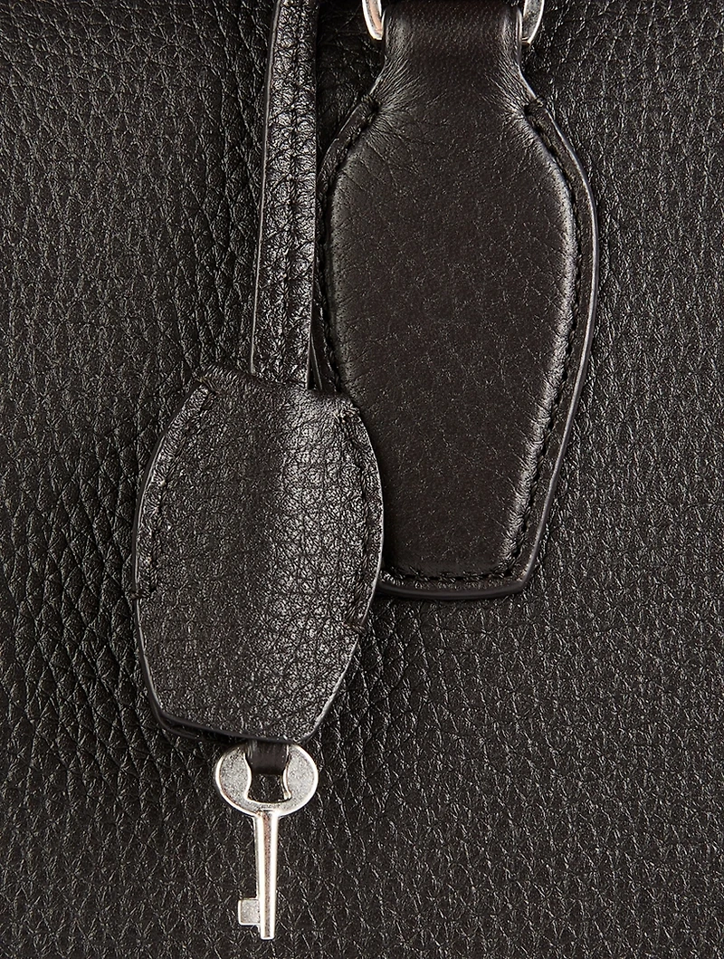 India 15.75 Leather Satchel