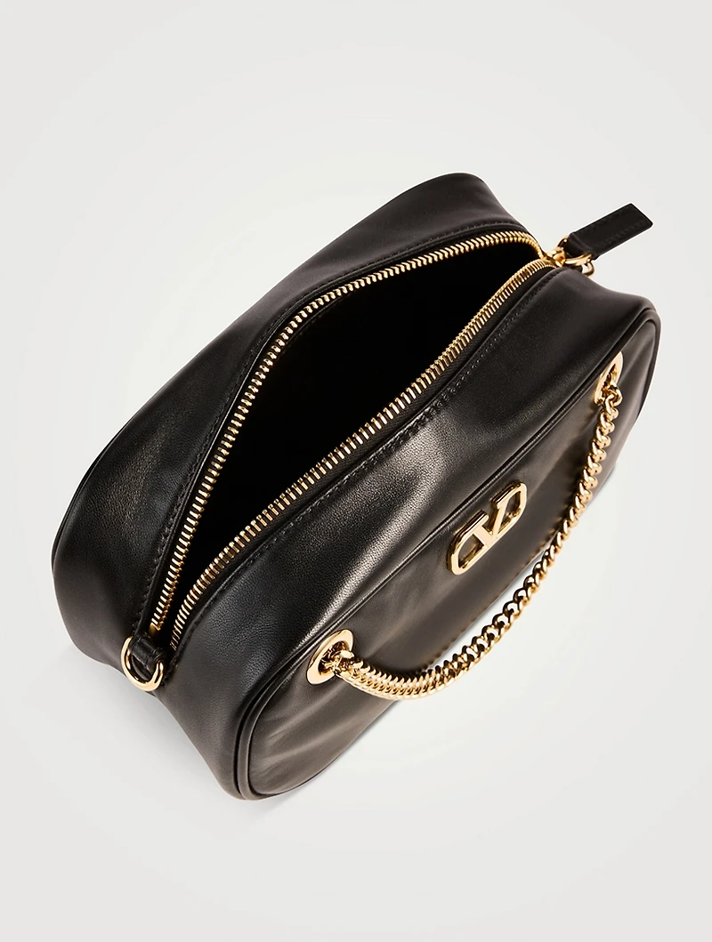 Mini VLogo Leather Crossbody Bag