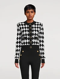 Diamond Jacquard Cardigan