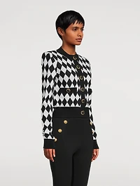 Diamond Jacquard Cardigan