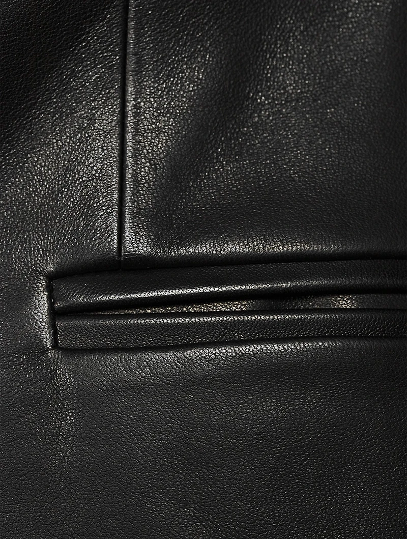 Leather Blazer