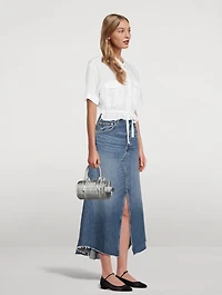 The Mini Metallic Leather Duffle Bag