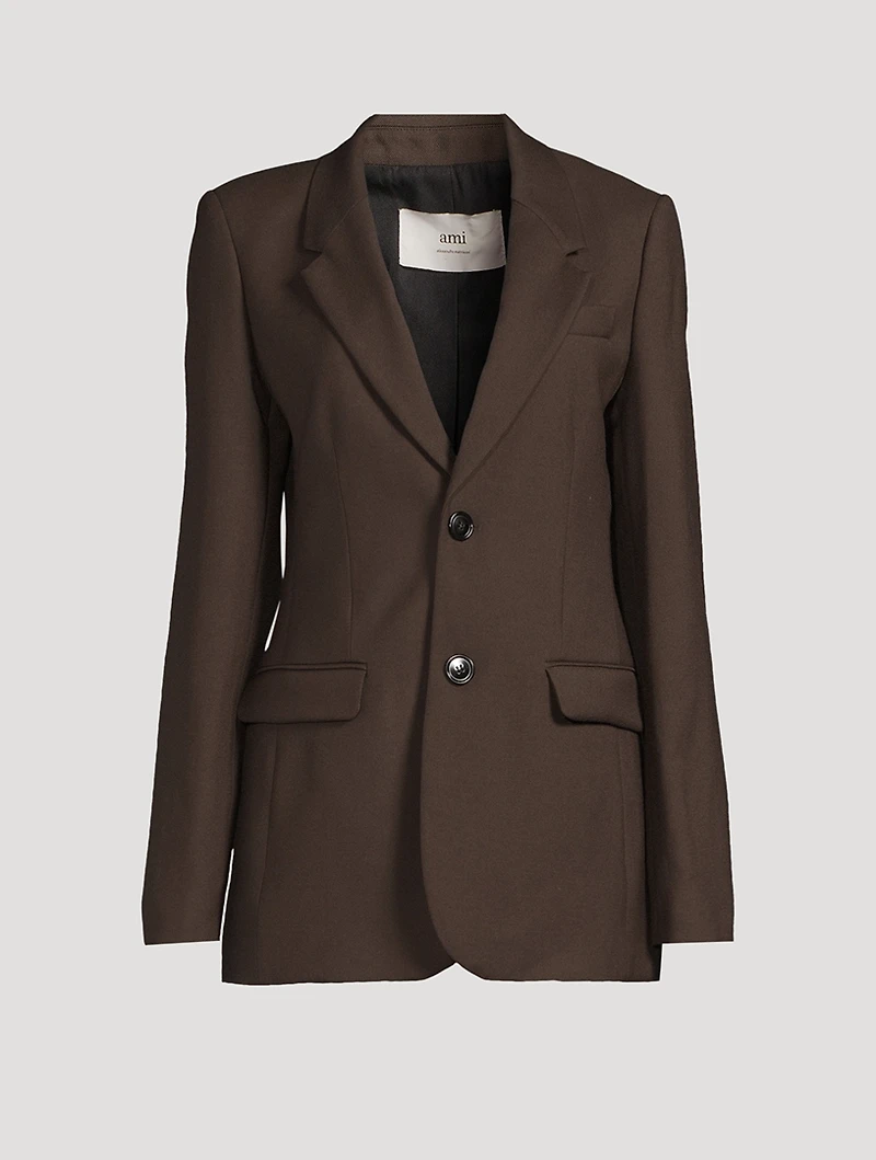 Wool Gabardine Blazer