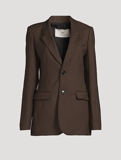 Wool Gabardine Blazer
